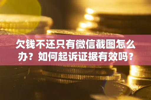 济南欠钱不还只有微信截图怎么办？如何起诉证据有效吗？