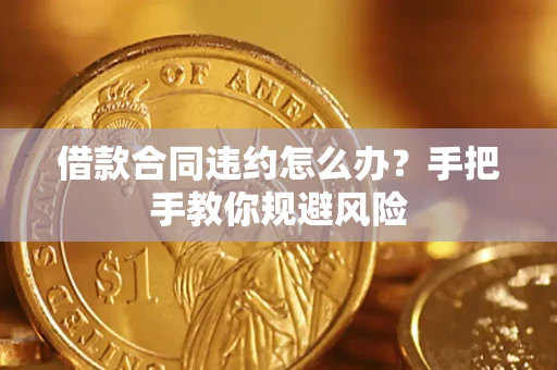 济南借款合同违约怎么办？手把手教你规避风险