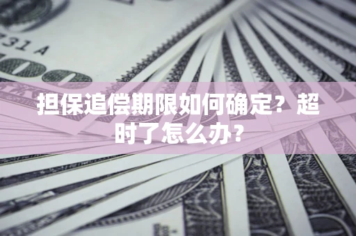 济南担保追偿期限如何确定？超时了怎么办？