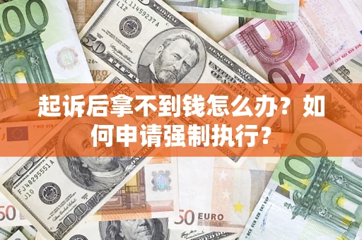 济南起诉后拿不到钱怎么办？如何申请强制执行？