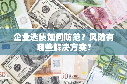济南企业逃债如何防范？风险有哪些解决方案？