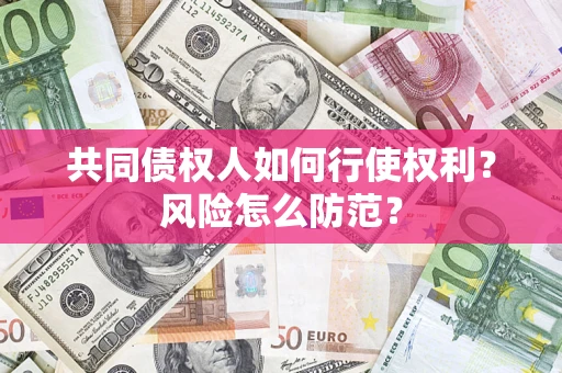 济南共同债权人如何行使权利？风险怎么防范？