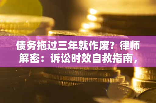 济南债务拖过三年就作废?律师解密:诉讼时效自救指南,过期也能追回欠款 济南债务拖过三年就作废?律师解密:诉讼时效自救指南,过期也能追回欠款
