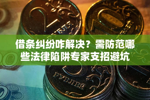 济南借条纠纷咋解决？需防范哪些法律陷阱专家支招避坑