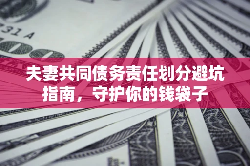 济南夫妻共同债务责任划分避坑指南，守护你的钱袋子