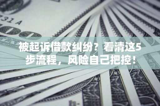 济南被起诉借款纠纷？看清这5步流程，风险自己把控！