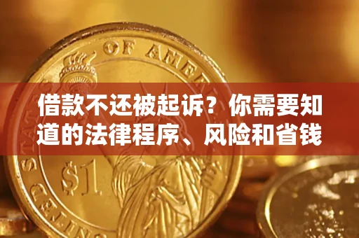 济南借款不还被起诉？你需要知道的法律程序、风险和省钱技巧